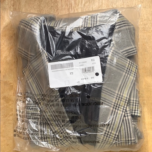 Madewell Dorset Blazer in Cosley Plaid - Picture 7 of 8